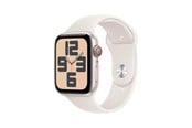 Smartwatch, Sporthorloge en Activity Tracker - Apple Watch SE GPS + Cellular 44mm - Starlight Aluminium Case with Starlight Sport Band - M/L - MXGU3QN/A