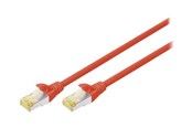 Netwerk - kabel - DIGITUS patch cable - 3 m - red - Rood - 3m - DK-1644-A-030-R-10