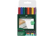 Schrijf- en tekengerei - Faber-Castell Marker Multimark permanent F wallet of 8 - 151309