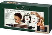 Schrijf- en tekengerei - Faber-Castell India ink PAP Dual Marker 5x portrait - 162009