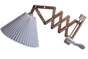 Lampen - Alpe Design Danish designed beech wood accordion wall lamp - 3132616