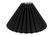 Lampen - Alpe Design Pleated lampshade black linen 15 cm - 4141541
