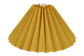 Lampen - Alpe Design Pleated lampshade yellow linen 21 cm - 4142142