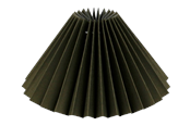 Lampen - Alpe Design Pleated lampshade olive green linen 23 cm - 4142338
