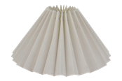 Lampen - Alpe Design Pleated lampshade white linen 21 cm - 4142102