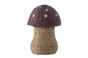 Decoratie - Bloomingville Mini - Corintha Basket w/Lid - Red - Seagrass - 82048260