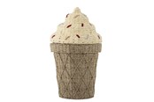 Decoratie - Bloomingville Mini - Cillie Basket w/Lid - Water Hyacinth - 82058125