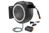 Tuin wateren - Gardena Accu-wandslangbox PowerRoll XXL, gebruiksklare set, 40 m slang, wit, met accu - 18647-20