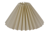 Lampen - Alpe Design Pleated lampshade cream linen 21 cm - 4142103