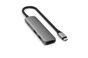 Docking station - Satechi 4-in-1 USB-C Slim Multiport Adapter 4K - Space Grey - ST-P4SM