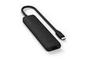 Docking station - Satechi 7-in-1 USB-C Slim Multiport Adapter with Ethernet - Black - ST-P7SK