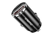 Mobiel - Adapters & Opladers - Choetech TC0006 1x USB-A 1x USB-C 30W PD 3.0 car charger (black) - TC0006