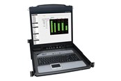 Scherm - 19" Tripp Lite 8-Port Rack Console KVM Switch w/19" LCD & 8 PS2/USB Cables 1U - KVM console - 19" - B020-U08-19-K