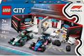 LEGO®  - LEGO City 60444 F1® garage met Mercedes-AMG en Alpine auto's - 60444