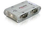 Netwerk-adapter (netwerkkaart, printserver, enz.) - DeLOCK USB 2.0 to 4 Port Serial HUB - 87414