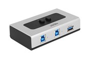 USB hub - DeLOCK Switch USB 3.0 2 port Manual Bidirectional USB hub - 2 - Zwart - 87667