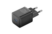Mobiel - Adapters & Opladers - Vention Wall charger FEPB0-EU USB-C 20W GaN (black) - FEPB0-EU