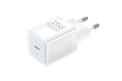 Mobiel - Adapters & Opladers - Vention Wall charger FEPW0-EU USB-C 20W GaN (white) - FEPW0-EU