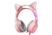 Headphones/Headsets - ONIKUMA Gaming headphones X15Pro Pink Cat's Ears - X15PROP with cat ear