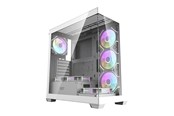 Case - Darkflash Computer case DS900 (white) + 7 ARGB Fans - Case - Miditower - Wit - DS900 White + fans
