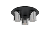 Lampen - EGLO GOROSIBA 1 ceiling lamp black - 99631