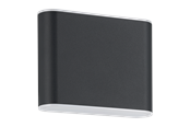 Lampen - EGLO GRUTTI outdoor wall lamp anthracite - 901025