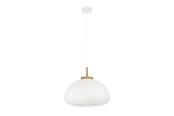 Lampen - EGLO SUMMERHILL pendant light white/wood - 44065