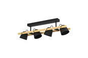 Smart Home - EGLO HORNWOOD-Z ceiling lamp black/wood - 900882