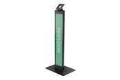 Monitorbevestiging - Compulocks BrandMe stand - for LCD display - brandable with large base plate - black - 140BLBPB
