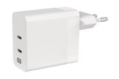 Mobiel - Adapters & Opladers - XtremeMac 65W Dual USB-C Charger | Eco-Friendly PD for MacBook & iPhone - XWH-SPC60-03