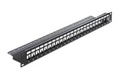 Accessoires - DeLOCK 19" Keystone Patch Panel 24-Port black - 43277