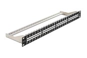 Accessoires - DeLOCK 19″ Keystone Patch Panel 48 Port 1 U Black - 43280