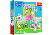 Puzzels - Trefl Puzzle - Peppa Pig - Peppas Happy Day (3in1) Vloer - TFL34849