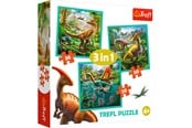 Puzzels - Trefl Puzzle - The Extraordinary World of Dinosaurs (3in1) Vloer - TFL34837