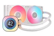 CPU koeler - Corsair iCUE LINK TITAN 240 RX LCD White - CPU waterkoeling - Max 36 dBA - CW-9061025-WW