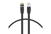 Netwerk - kabel - Baseus Cat 6 UTP Ethernet RJ45 Cable Flat 1m black - Zwart - 1m - PCWL-B01