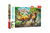 Puzzels - Trefl Puzzle - Fighting Tyrannosaurs (160 pieces) Vloer - TFL15360