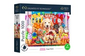 Puzzels - Trefl Puzzle - Unlimited Fit - Doggy Peekers (1000 pieces) Vloer - TFL10699