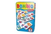 Bordspellen, Kaartspellen & Dobbelspellen - Schmidt Domino Junior Aluminium Box (EN) - 51240