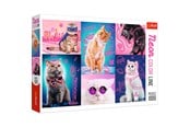 Puzzels - Trefl Puzzle - Super cats (1000 pieces) Vloer - TFL10581