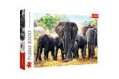 Puzzels - Trefl Puzzle - African elephants (1000 pieces) Vloer - TFL10442