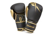 Sport & Fitness - Reebok Retail 12 oz Boxing Gloves - Gold / Black - RSCB-11117GB-12