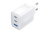 Mobiel - Adapters & Opladers - Vention Wall charger FERW0-EU 2xUSB-C USB- A 65W/65W/30W GaN (white) - FERW0-EU