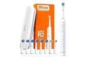 Elektrische tandenborstel - Bitvae Elektrische tandenborstel Rotary toothbrush with tips set and travel case R2 (white) - R2 White+heads+case