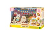 Pop, teddybeer en materiaal - Sylvanian Families Hamburger Stand - 5757