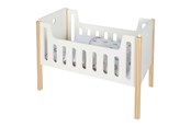 Pop, teddybeer en materiaal - Small Foot - Wooden Doll Bed Little Button - 12495