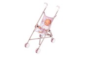 Pop, teddybeer en materiaal - Smoby Baby Nurse Doll Stroller - 220407