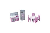 Dollhouse & Accessories - Tidlo Wooden Dollhouse Furniture Kitchen 9 pieces. - T0224