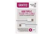 USB-kabel - Grateq - USB-C cable - 24 pin USB-C to 24 pin USB-C - 1 m - 85056QC