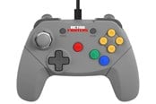 Gaming accessoires - Retro Fighters Brawler64 Wired - Grey - Wired Controller - Nintendo 64 - 649906085713